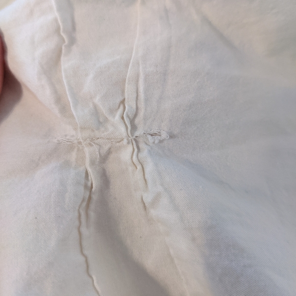 West Elm Off-White King Pintuck Duvet Cover - Picture 2 of 7